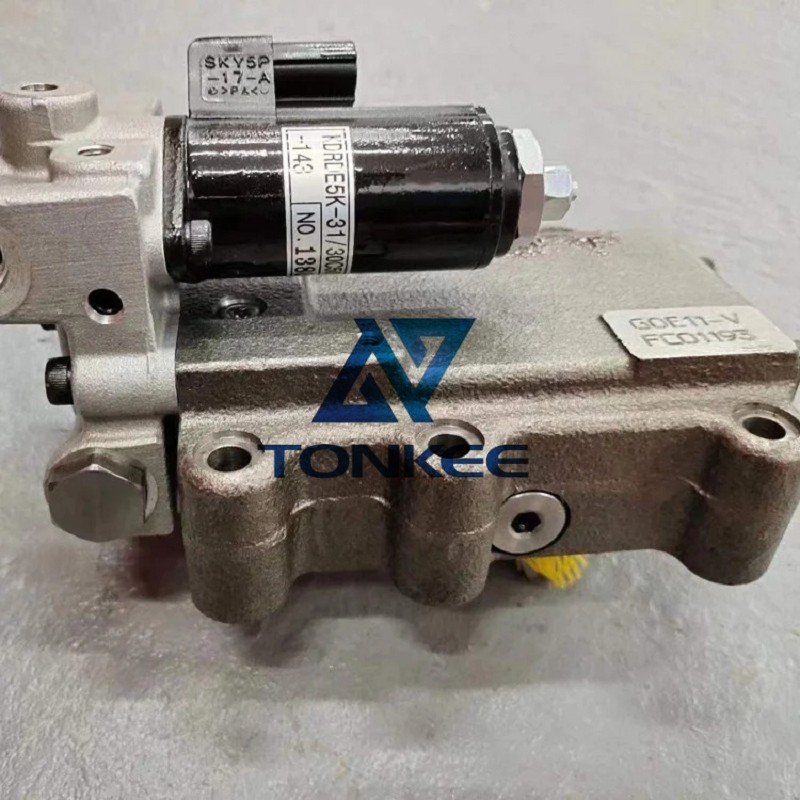 shop Hydraulic Pump Pressure Regulator G-OE11 With Solenoid Valve for Sany SY205-215 Excavator is for sale